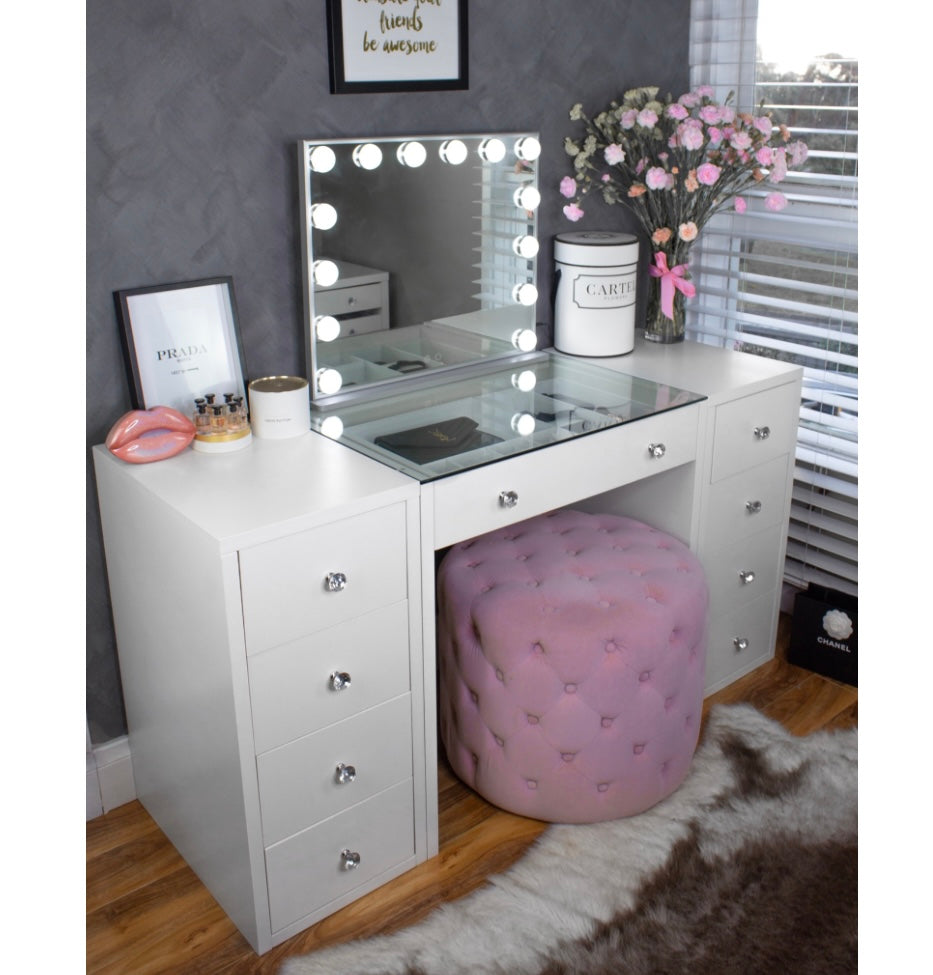 (Set) Hollywood Mirror, Table & 2 x Draw Set “Beverly Hills"