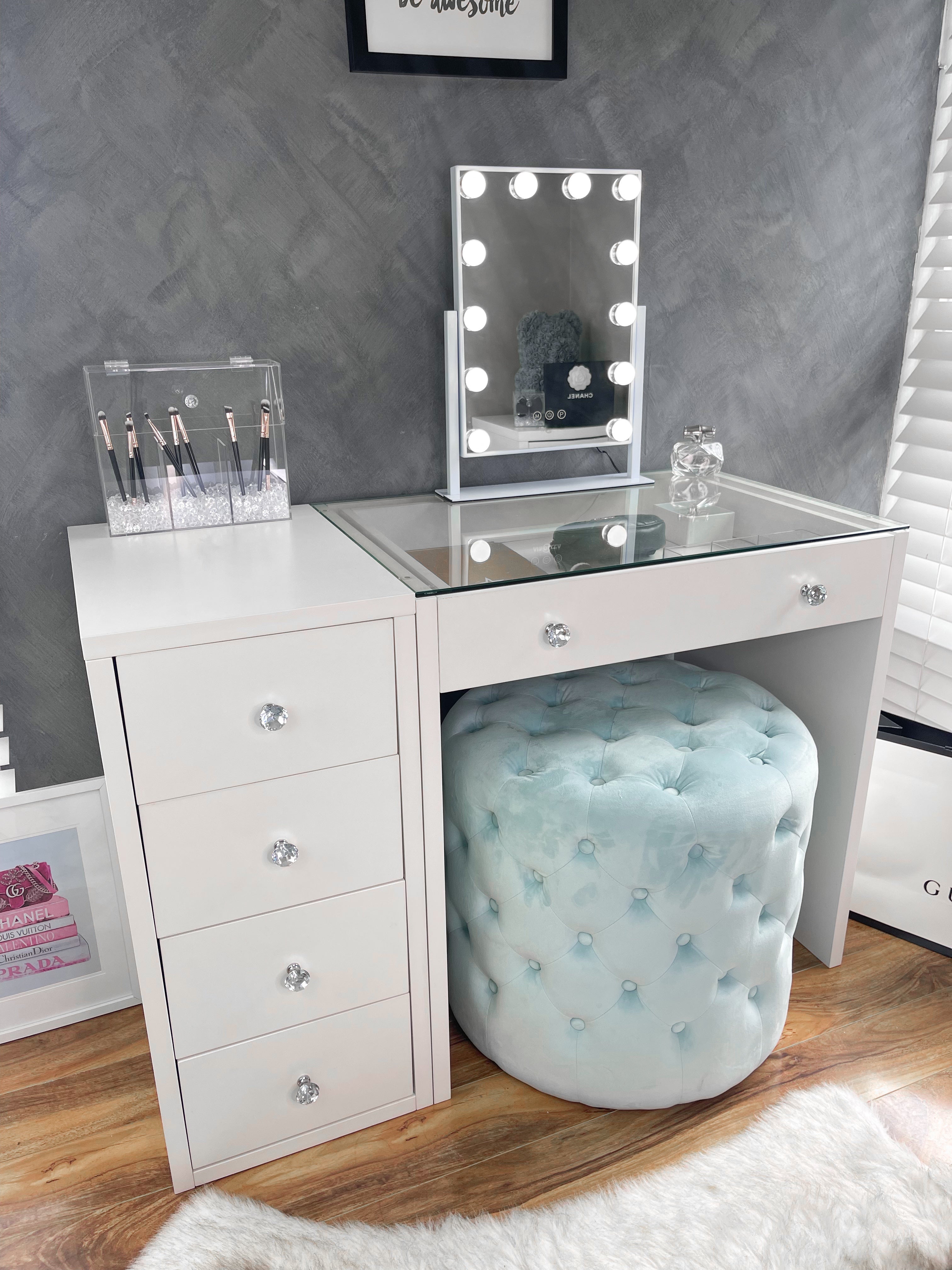 (Set) VIP Mirror & Electra Vanity Table & Drawers