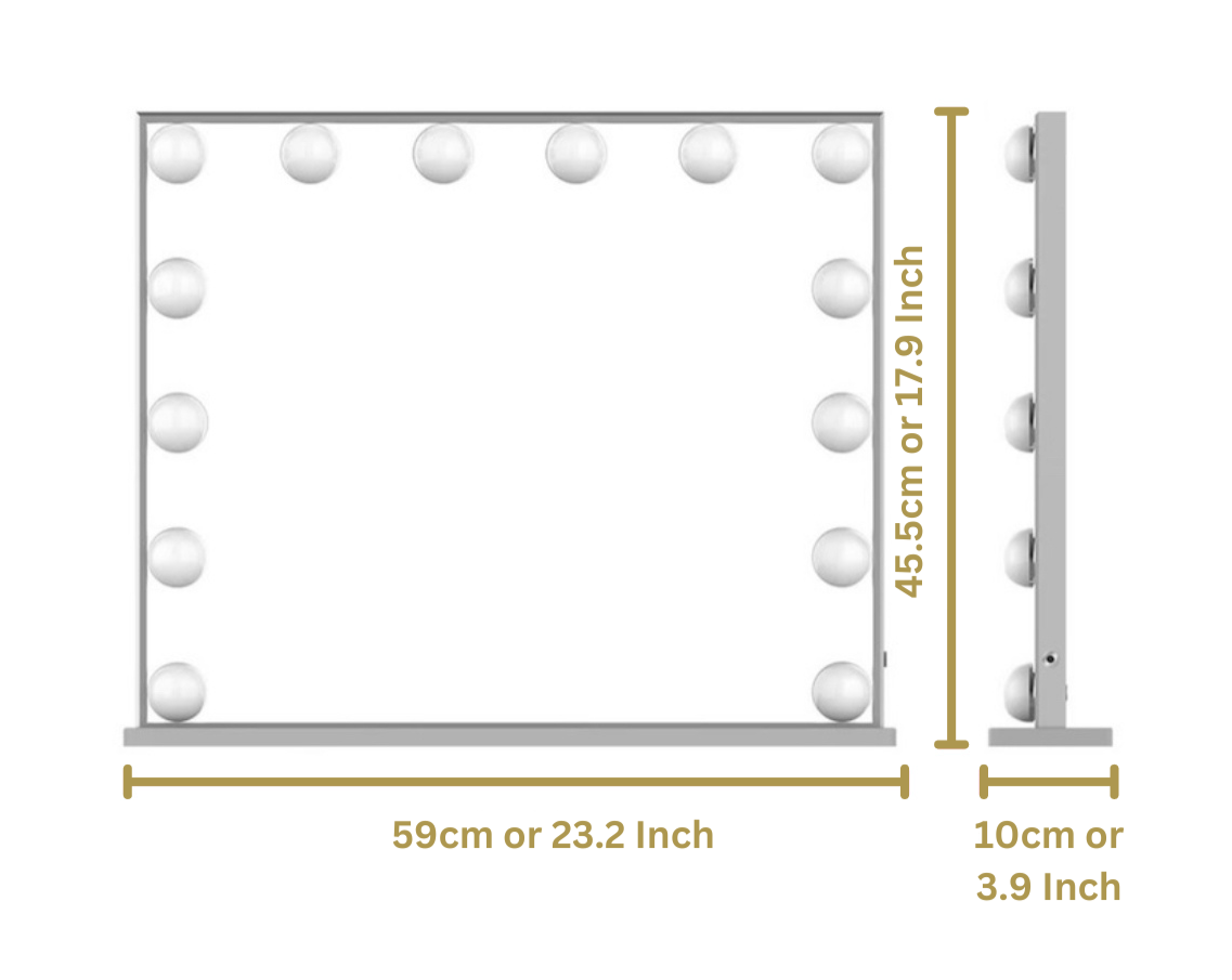 (Set) Hollywood Mirror, Table & Draw Set “ROSE”