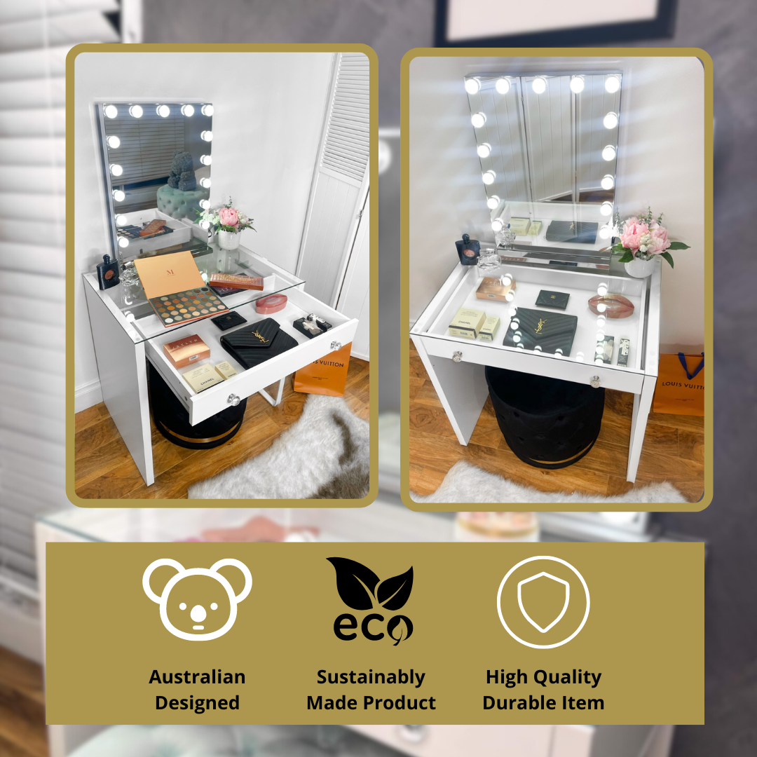 (Set) Mirror & Table "Fancy"