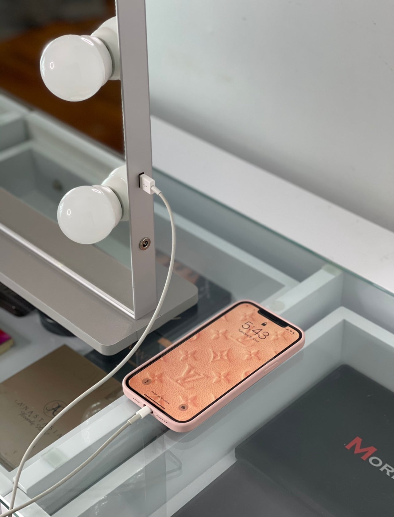 Hollywood Mirror Large "Angel"