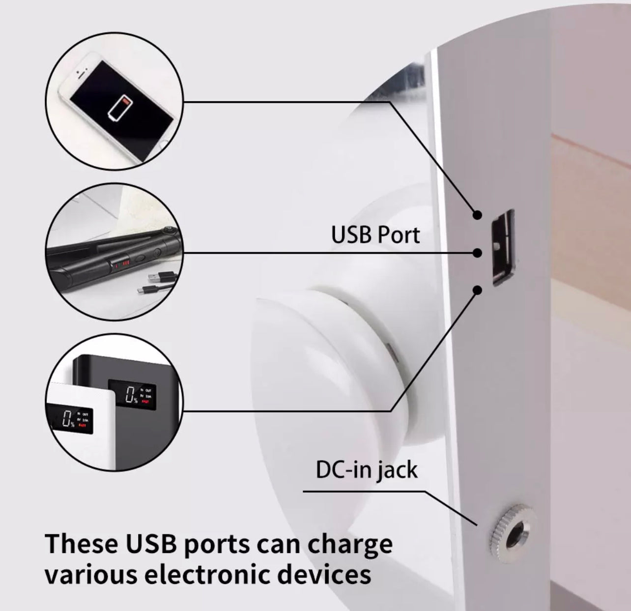 Hollywood Mirror Large "Angel"