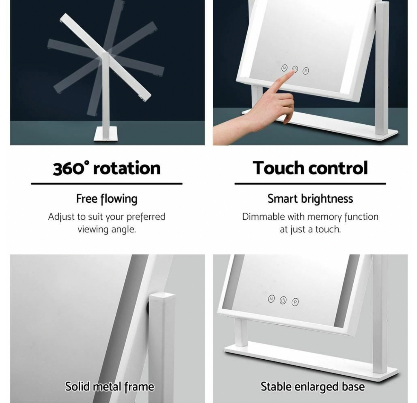 Hollywood mirror Xsmall "mini crystal"