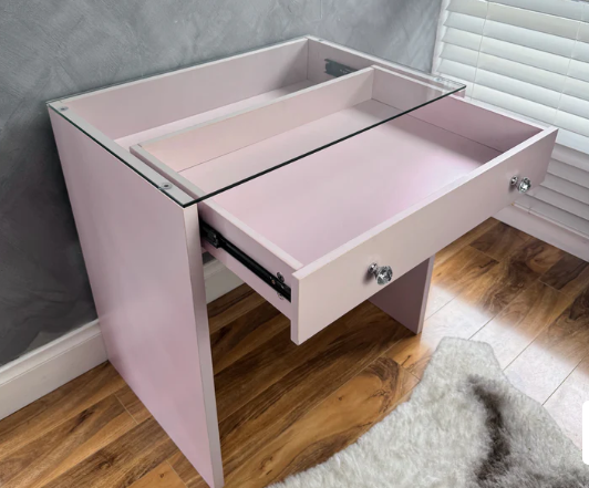 Electra Vanity Table “Diamond” Pink